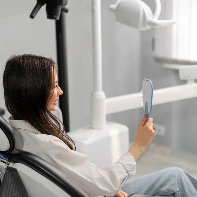 woman visiting Ronald C. Furhmann DDS in Virginia Beach, VA