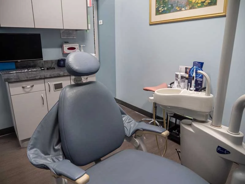 The exam room for periodontal treatment Virginia Beach, VA